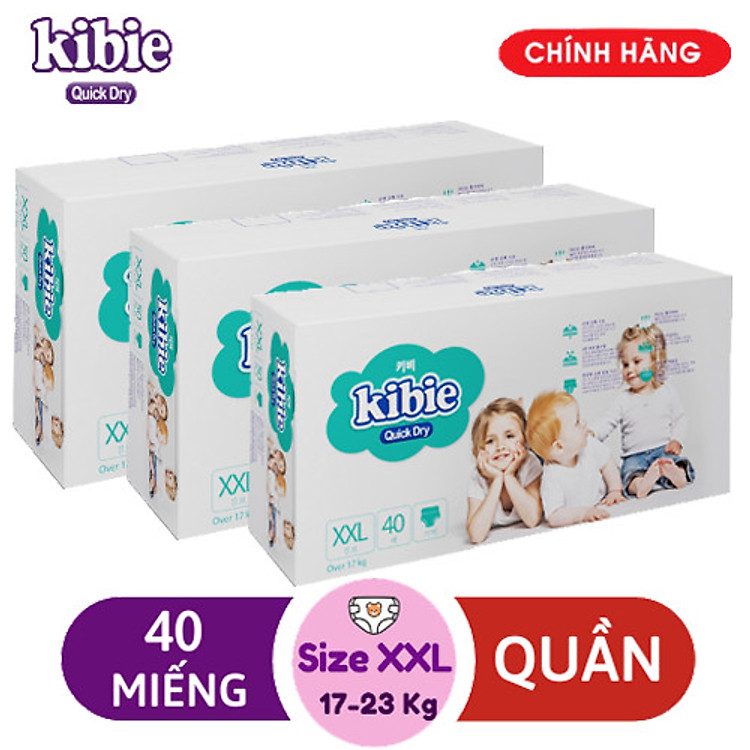 Tìm mua tại Avakids:Combo 3 Bịch Bỉm Quần Kibie XXL, tràn ngập Khuyến mãi, Ưu đãi
