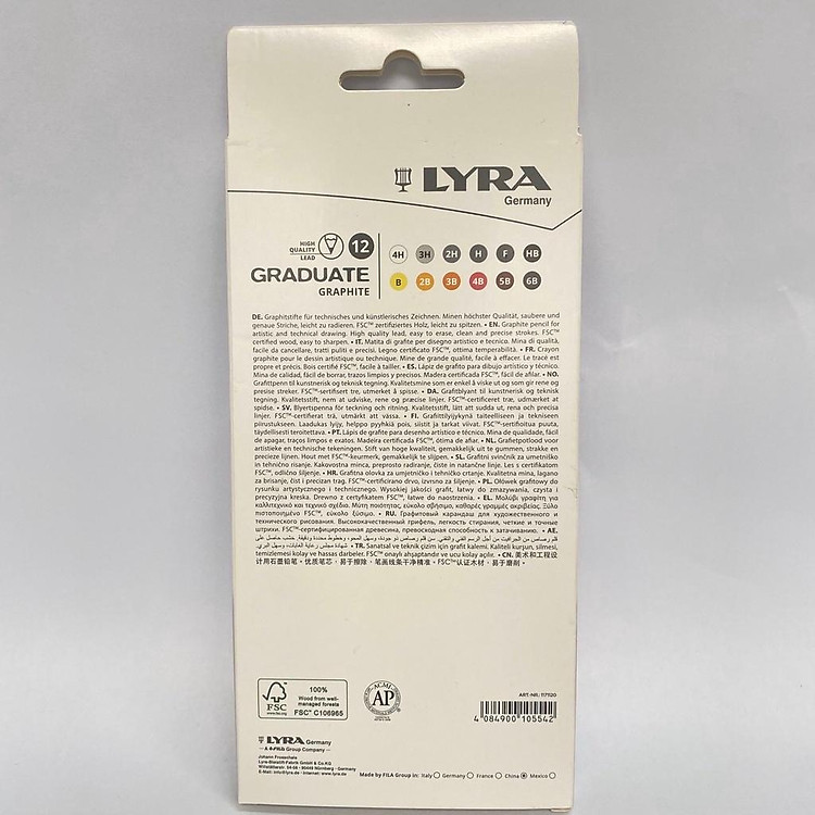 Bút chì cao cấp LYRA Graduate Graphite (Hộp 12 bút) - Ảnh 2