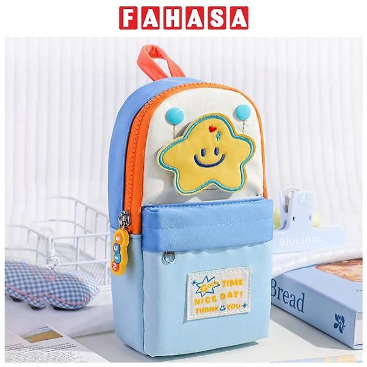 Bóp Viết Vải Dạng Đứng Shunde 9121 – Màu Xanh Dương