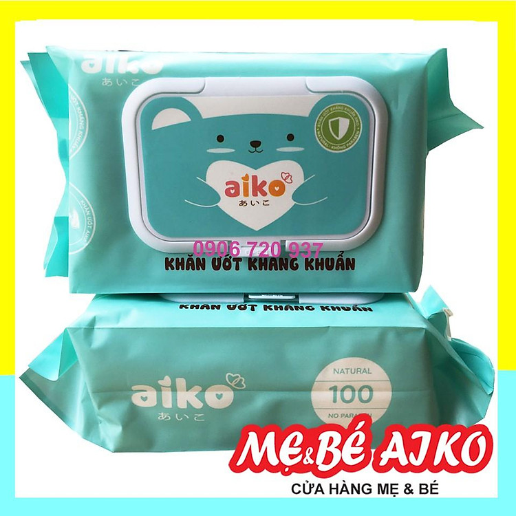 Bộ 4 Gói Khăn Ướt Aiko Kháng Khuẩn Ưu đãi - Hình ảnh 2