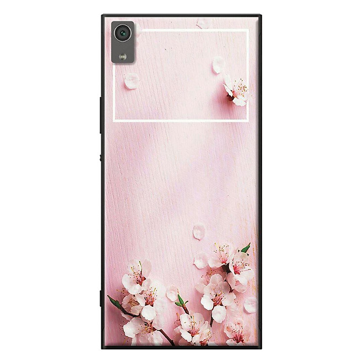 Ốp Lưng Dành Cho Sony Xperia X/ XA/ XA Ultra - Mẫu Hoa Đào Nền Hồng