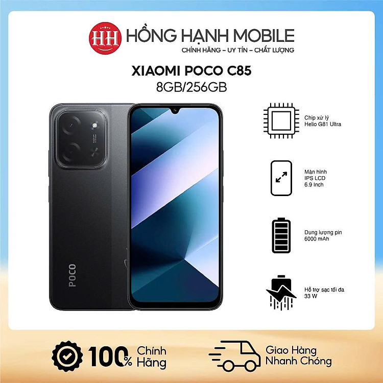 Điện Thoại Xiaomi POCO C85 8GB/256GB - Hàng Chính Hãng