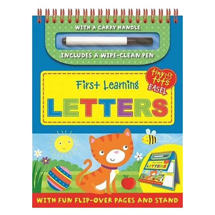 Sách Tiny Tots Easel First Learning : Letters (Includes a wipe-clean Pen)