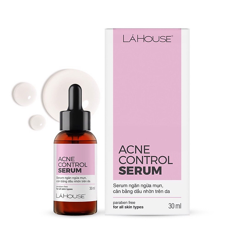 Serum giúp ngăn ngừa mụn, giảm nhờn cho da, giảm mờ vết thâm mụn Lá House Acne Control 15ml/30ml