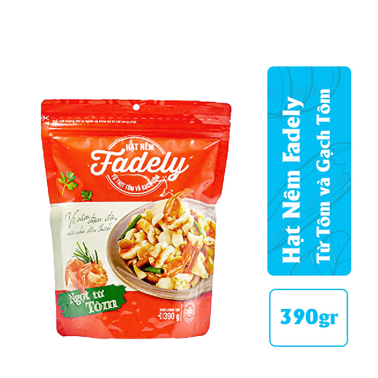 Hạt Nêm Fadely Từ Thịt Tôm Và Gạch Tôm (390g)