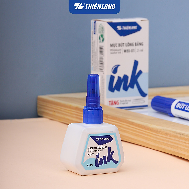 Mực bút lông bảng Thiên Long WBI-01 – Màu Xanh