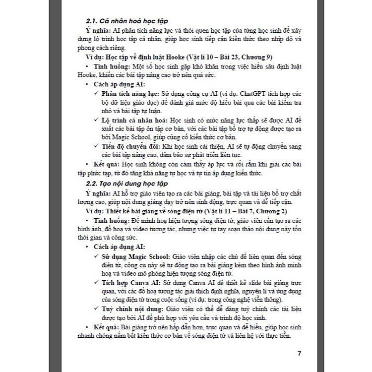 Ứng dụng trí tuệ nhân tạo AI trong dạy và học môn Vật lí (Dành cho giáo viên và học sinh) - Ảnh 4
