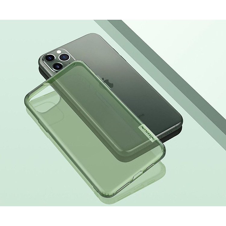 Ốp lưng Silicon Nillkin cho iPhone 11/ 11 Pro/11 Pro Max (xanh rêu) Hiệu Nillkin - Hàng chính hãng