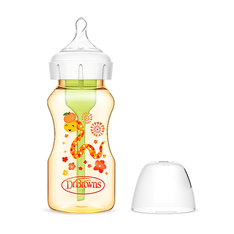Bình sữa cổ rộng Dr.Brown's nhựa PPSU Option Plus 100% chính hãng 150ml và 270ml
