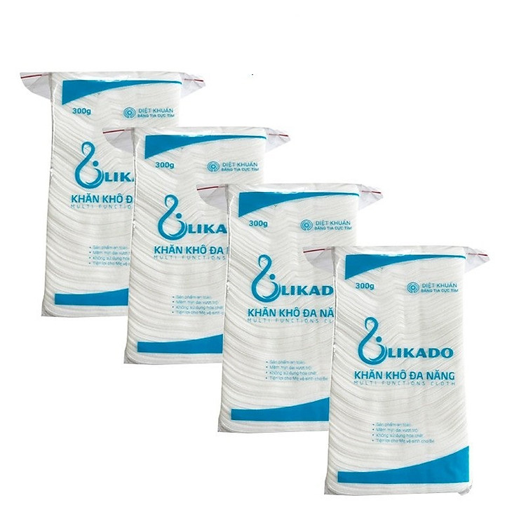 Combo 5 Bịch Khăn Vải Khô Likado Ưu đãi - Hình ảnh 2