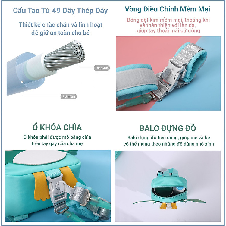 Dây Đai Chống Lạc KUNBE Cú Mèo Chính hãng Giá rẻ - Hình ảnh 4