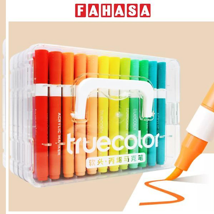 Hộp 48 Bút Lông Màu Acrylic Marker Truecolor ZCA0628_48