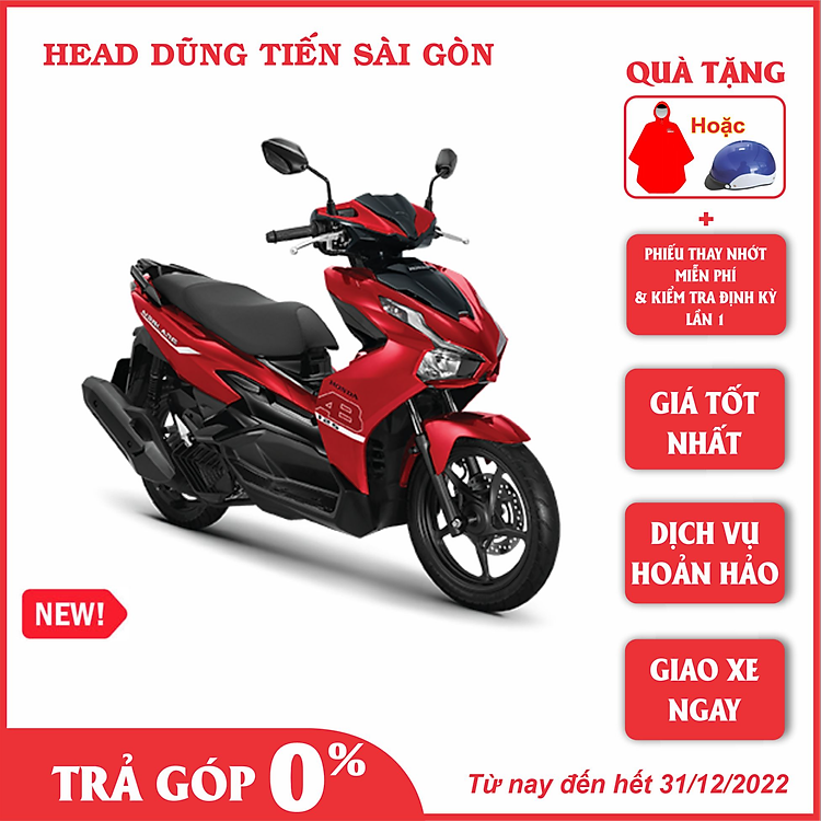 Xe máy Honda AirBlade 125 Phiên Bản Tiêu Chuẩn 2023 Đỏ Đen