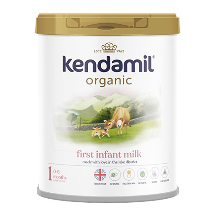 Sữa Kendamil Organic số 1 - 800g (0-6 tháng) - Nhập khẩu Vương quốc Anh