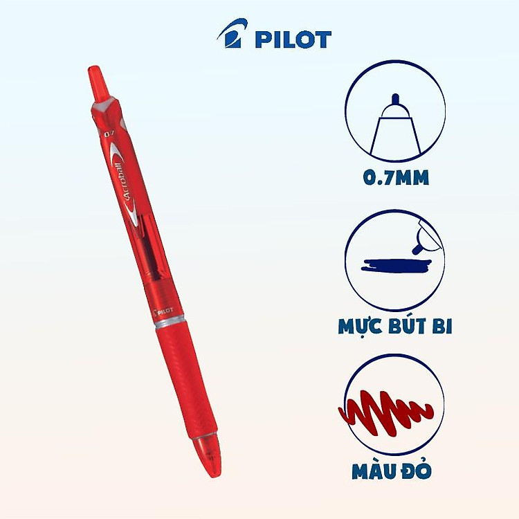 Mua Bút bi Pilot Acroball BAB-15F Đỏ tại Văn phòng phẩm