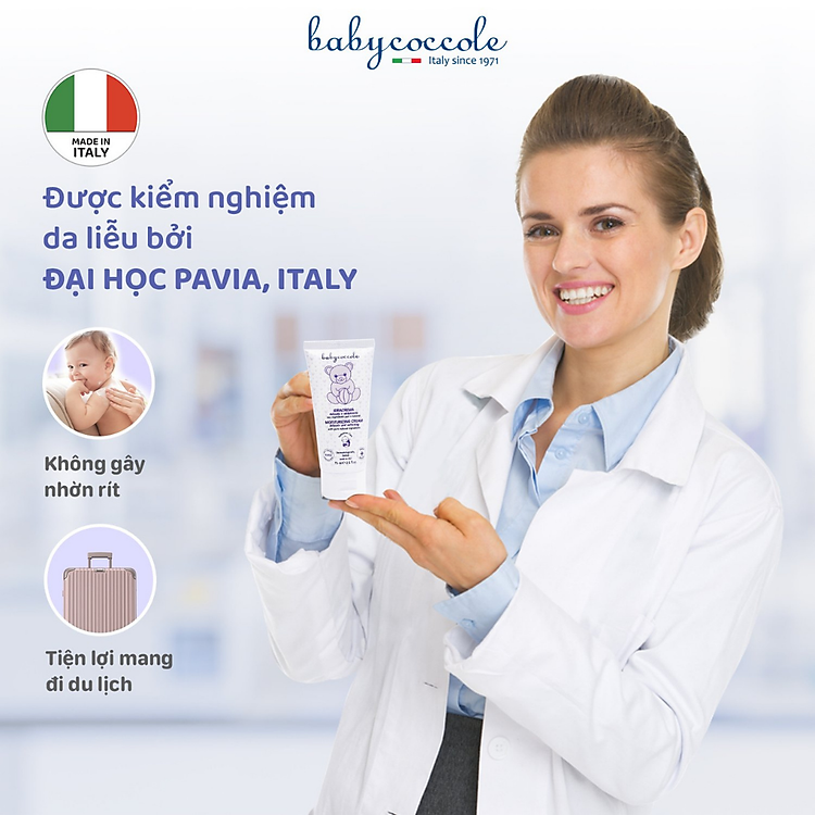 Kem dưỡng ẩm hạnh nhân Babycoccole 75ml Chính hãng Giá rẻ - Hình ảnh 2