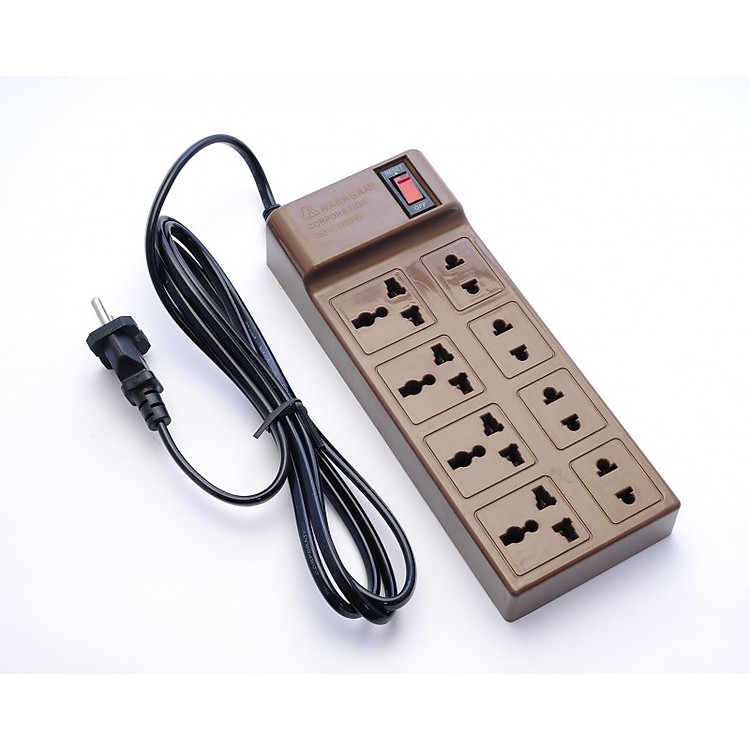 Ổ cắm điện Nakagami 8 lỗ dây dài 2m