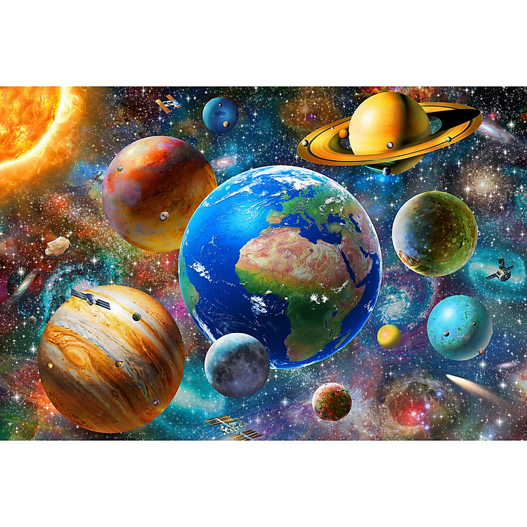 Tranh Xếp Hình 750 Mảnh Hệ Mặt Trời Chính hãng Tiết kiệm - Hình ảnh 3