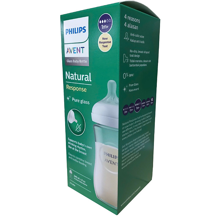 Bình sữa thủy tinh Philips Avent 240ml Giá rẻ - Hình ảnh 5