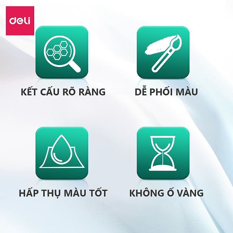 Giấy Vẽ Màu Nước Finenolo Deli (16 tờ, 300gsm) - Ảnh 7