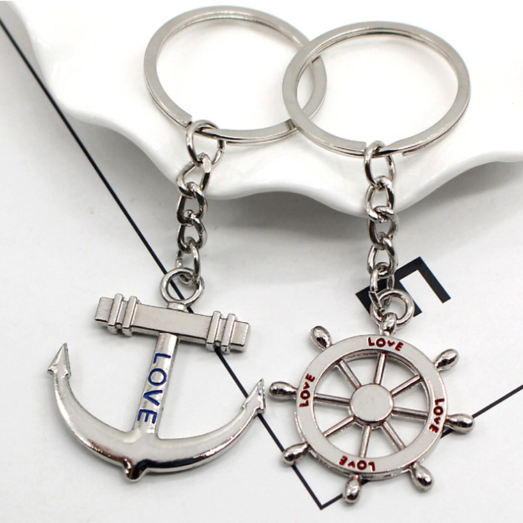 Móc Chìa Khóa Bánh Lái Love Mỏ Neo Xinh Xắn - Ảnh 6