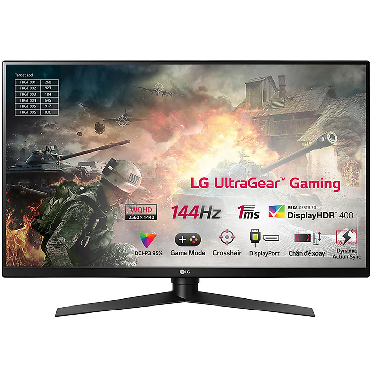 Màn Hình Gaming LG 32GK850F-B 32inch QHD 5ms 144Hz AMD FreeSync VA - Hàng Chính Hãng