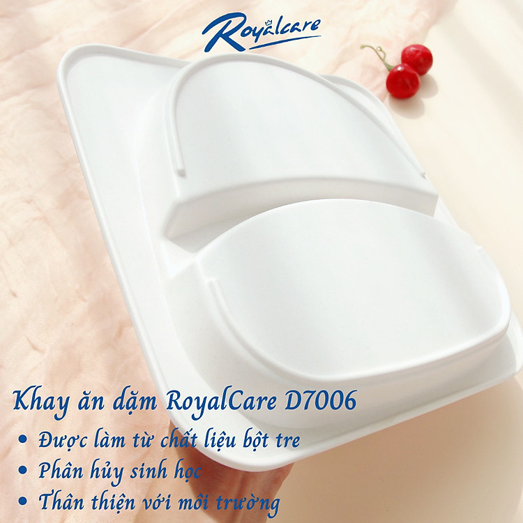 Khay ăn dặm chia 2 ngăn Royal Care Chính hãng Giá rẻ - Hình ảnh 5