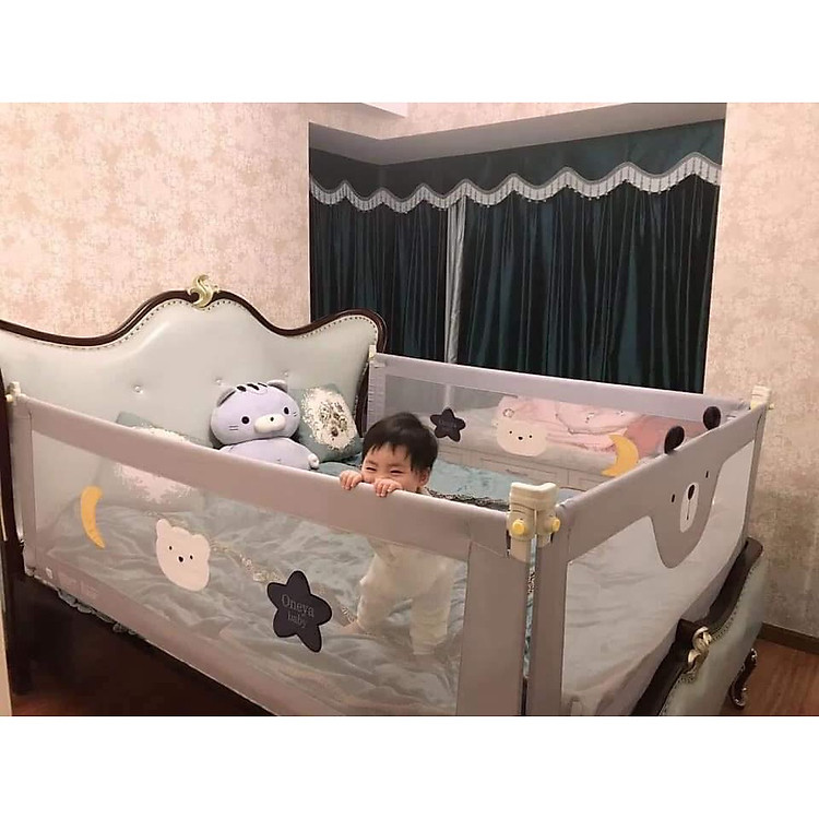 Thanh chặn giường cao cấp lắp ghép dễ dàng, thiết kế thông minh phù hợp mọi kích thước giường