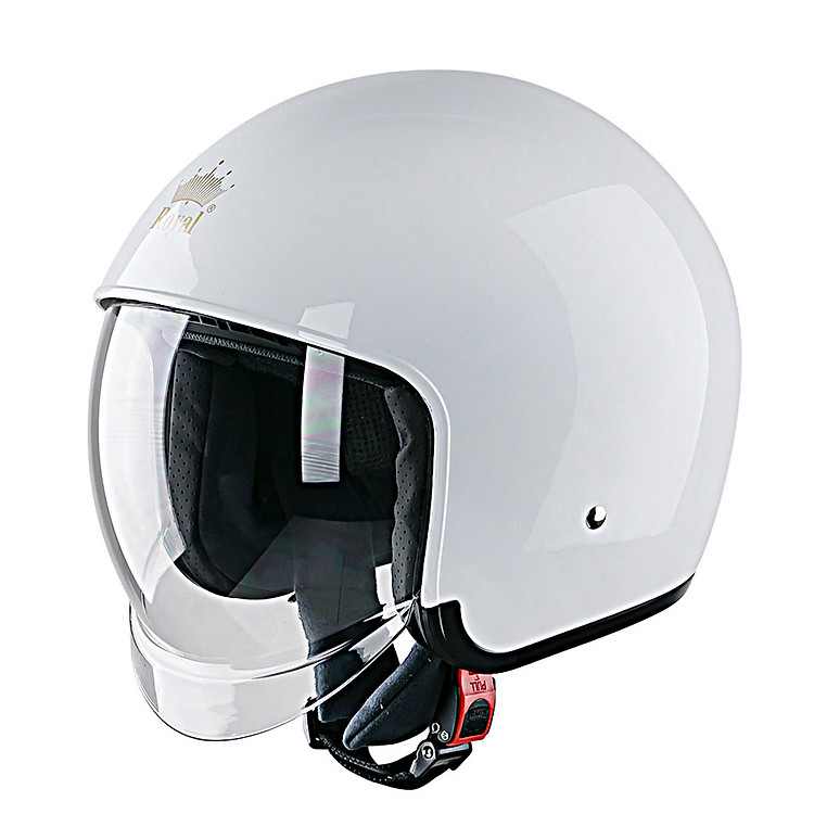 Mũ Bảo Hiểm 3/4 Đầu Royal M139 - Trắng Bóng