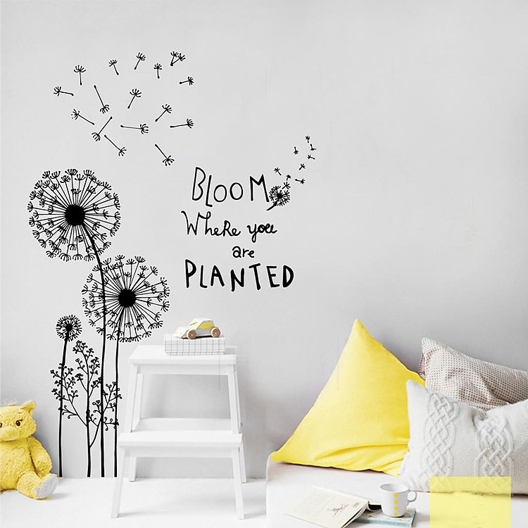 Sticker Decal Dán Tường Bồ Công Anh JM8390 - Ảnh 2