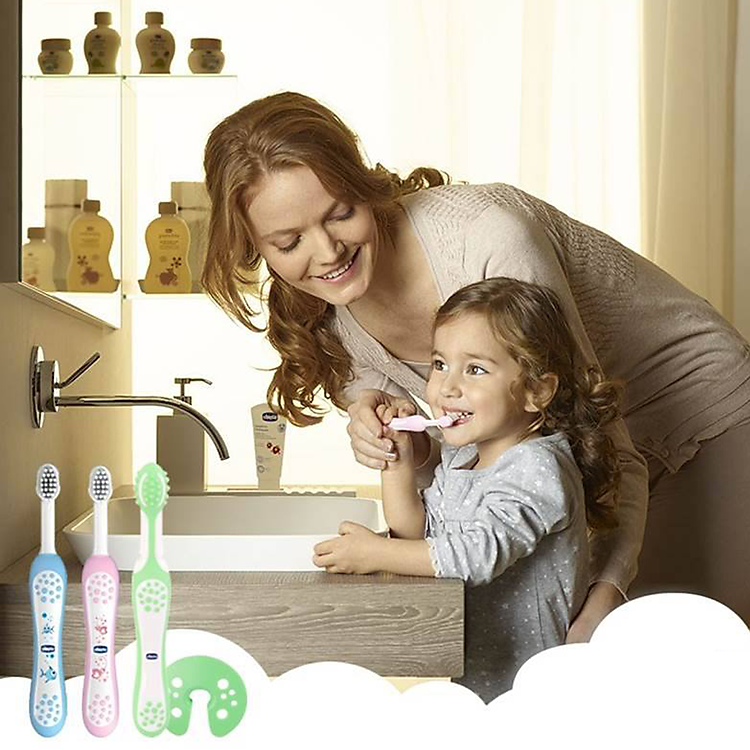 Bàn chải đánh răng Chicco 6M+ Cá xanh Chính hãng Tiết kiệm - Hình ảnh 4