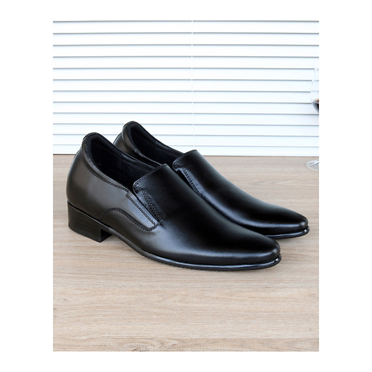 Giày Tăng Chiều Cao Nam S970 Đen, Cao 8cm