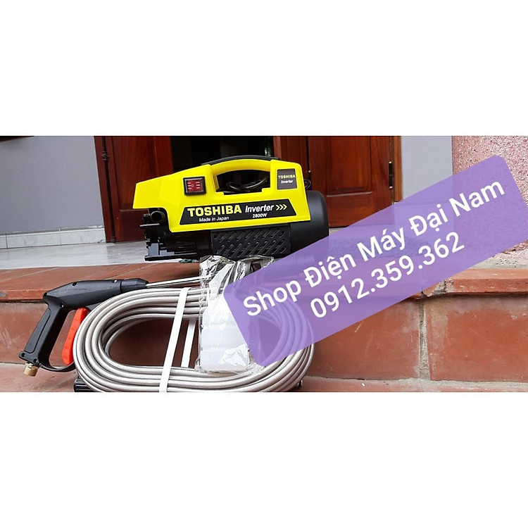 Máy Xịt Rửa Gia Đình TOSHIBA INVERTER 2800W Lõi Đồng - Máy Rửa Xe Mini TOSHIBA 2800W