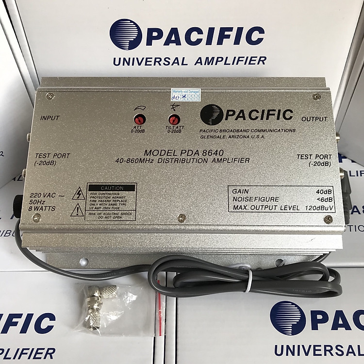 Khuếch Đại Truyền Hình Cáp PACIFIC PDA 8640 - Hàng Nhập Khẩu