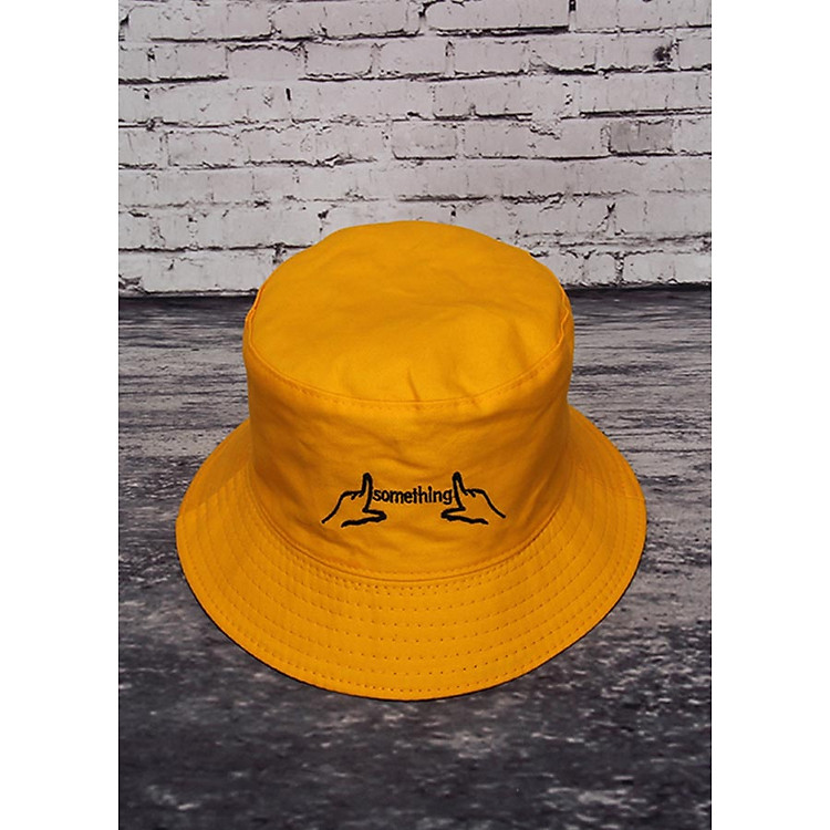 Mũ tai bèo 2 mặt thêu chữ something