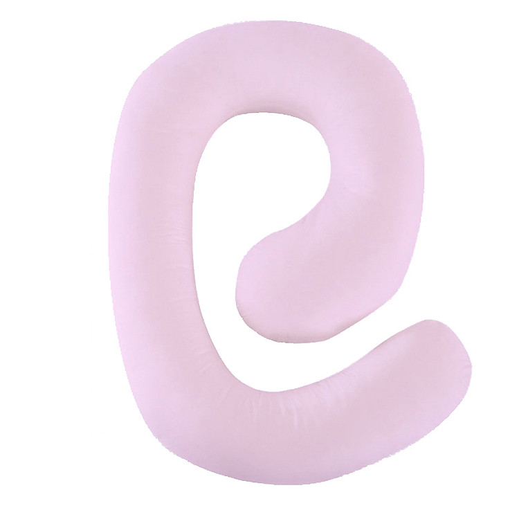 Gối ôm bà bầu ZCForest gối bà bầu chữ G gối màu hồng