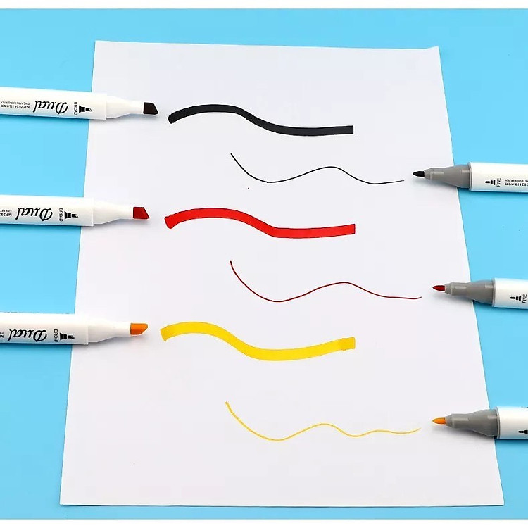 Bút màu Dual Marker Baoke MP2924 (12 màu) - Ảnh 5