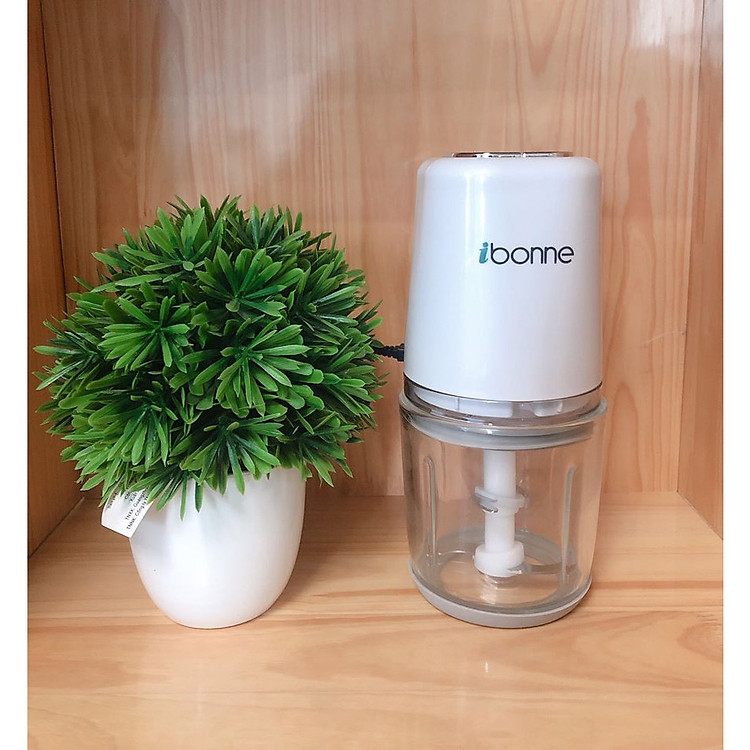 Máy xay đa năng lưỡi dao kép 0.6L Ibonne IB-16 Cối thủy tinh