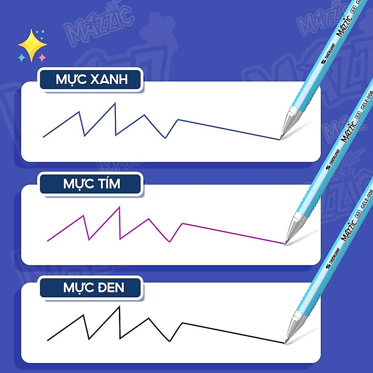 Hộp Bút Gel Xóa Được 0.5 mm Mazzic Thiên Long (20 chiếc) - Ảnh 4