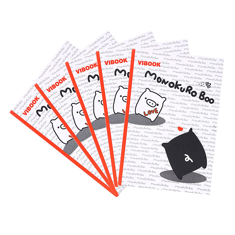 Lốc 5 Quyển Tập Vibook “Monokuroboo” (200 trang)