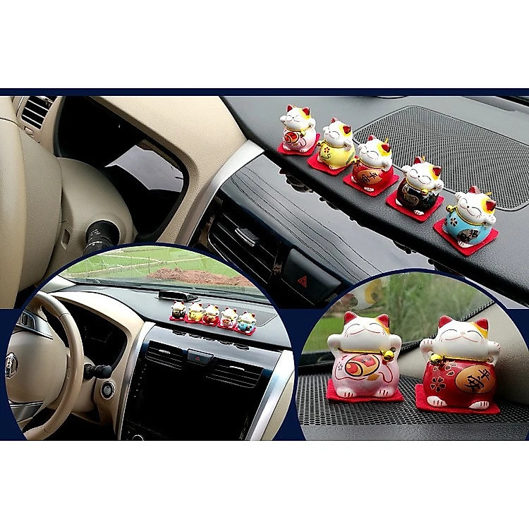 Bộ Tượng 5 Chú Mèo Thần Tài May Mắn - Ảnh 7