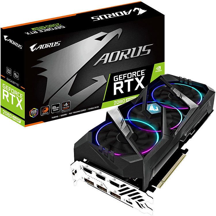Card Màn Hình GIGABYTE GeForce RTX 2080 SUPER AORUS 8G - Hàng chính hãng
