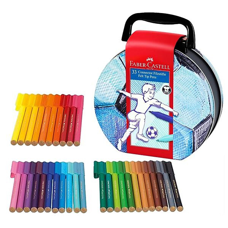 Hộp Bút Lông Màu Connector Faber-Castell (33 chiếc)