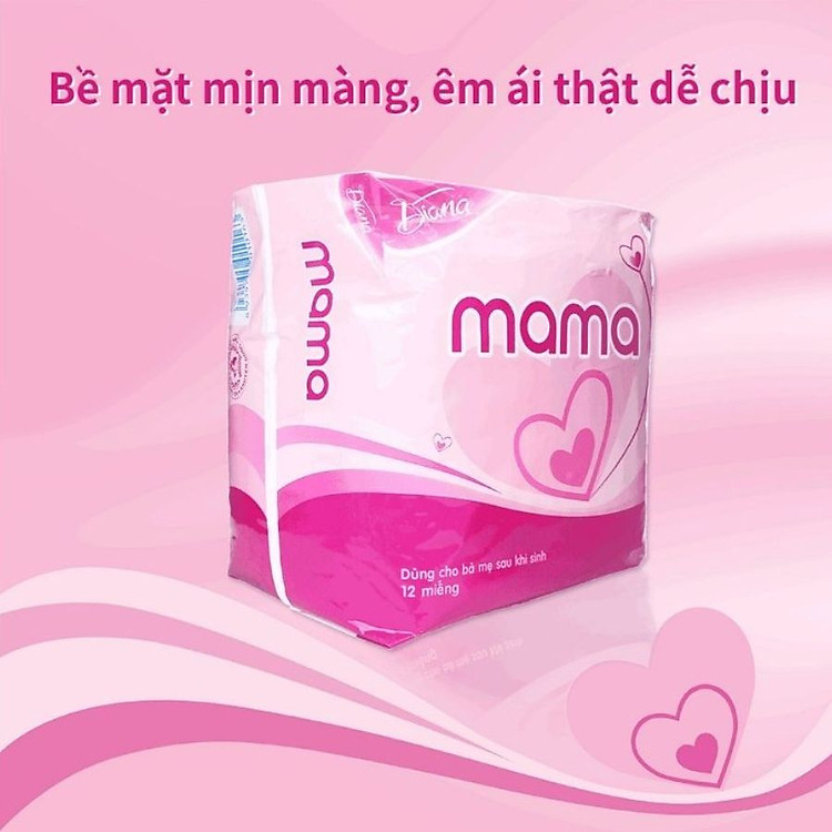 Băng Vệ Sinh Diana Mama 12 Miếng Chính hãng Giá tốt - Hình ảnh 4