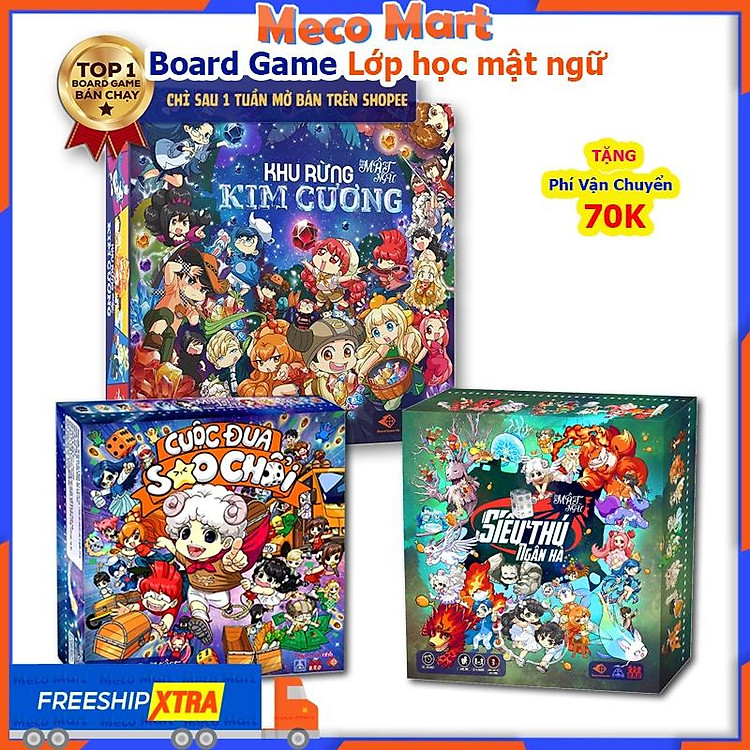 Board Game Khu rừng Kim Cương - Bộ Đồ Chơi Siêu hấp dẫn của Lớp Học Mật Ngữ