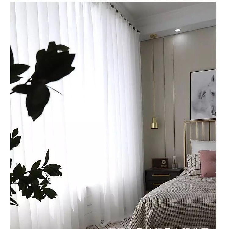 Rèm voan trắng, 3.0x2.7m