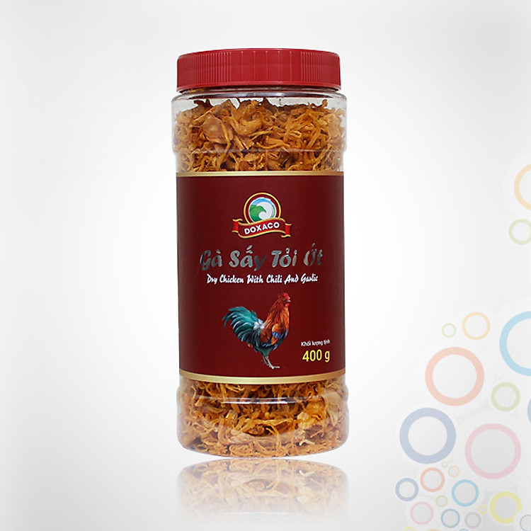 Gà Sấy Tỏi Ớt 400g Doxaco (1 Hũ)