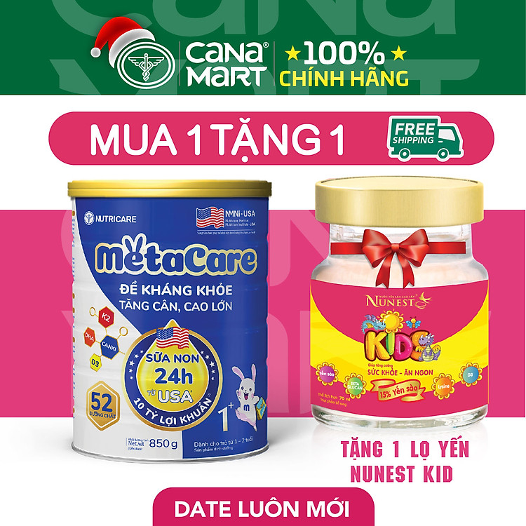 Chọn mua tại Shopee: Sữa bột Nutricare MetaCare 1+ 850gr mua giá tốt nhất tại Shop Mall