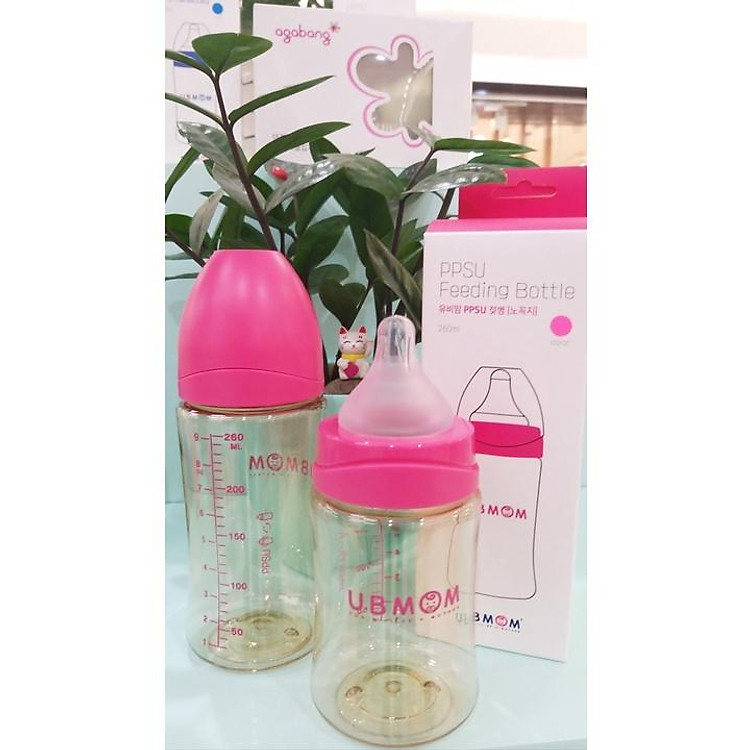 Bình sữa UBMOM PPSU 260ml - Vàng Uy tín Giá rẻ - Hình ảnh 3