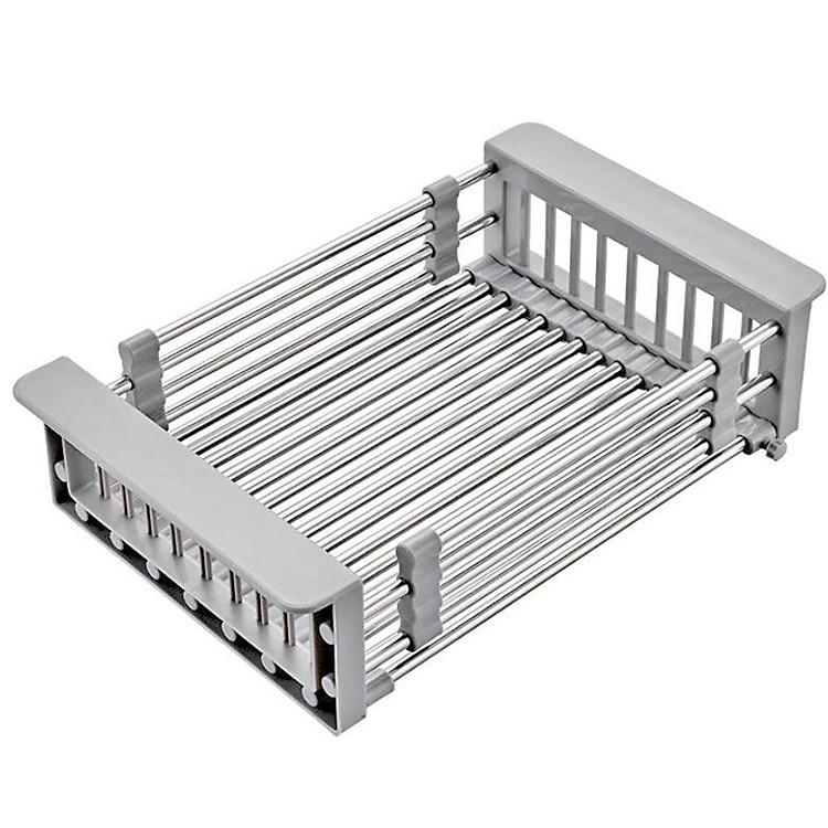 Khay inox kê bồn rửa chén co giãn